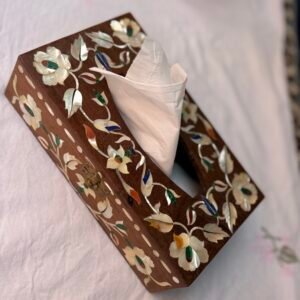 marble inlay tissue box