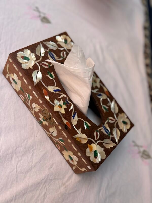 marble inlay tissue box